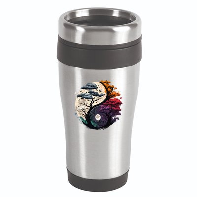 Tree Of Life Yin Yang 16oz Travel Tumbler