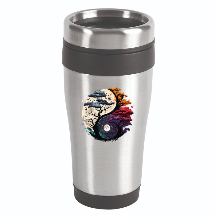 Tree Of Life Yin Yang 16oz Travel Tumbler