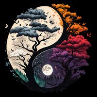 Tree Of Life Yin Yang 16oz Travel Tumbler
