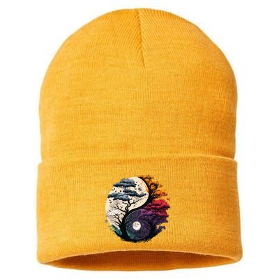 Tree Of Life Yin Yang Sustainable Knit Beanie