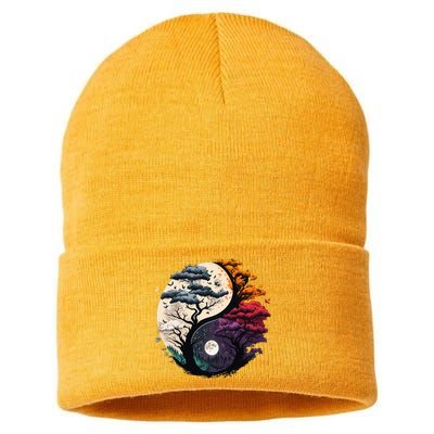 Tree Of Life Yin Yang Sustainable Knit Beanie