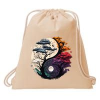 Tree Of Life Yin Yang Drawstring Bag