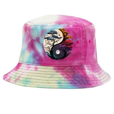 Tree Of Life Yin Yang Tie-Dyed Bucket Hat