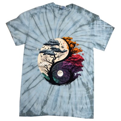 Tree Of Life Yin Yang Tie-Dye T-Shirt