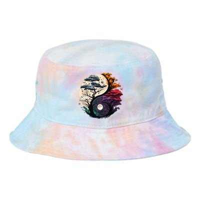 Tree Of Life Yin Yang Tie Dye Newport Bucket Hat