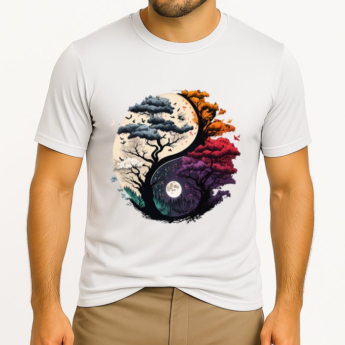 Tree Of Life Yin Yang Performance Shirt