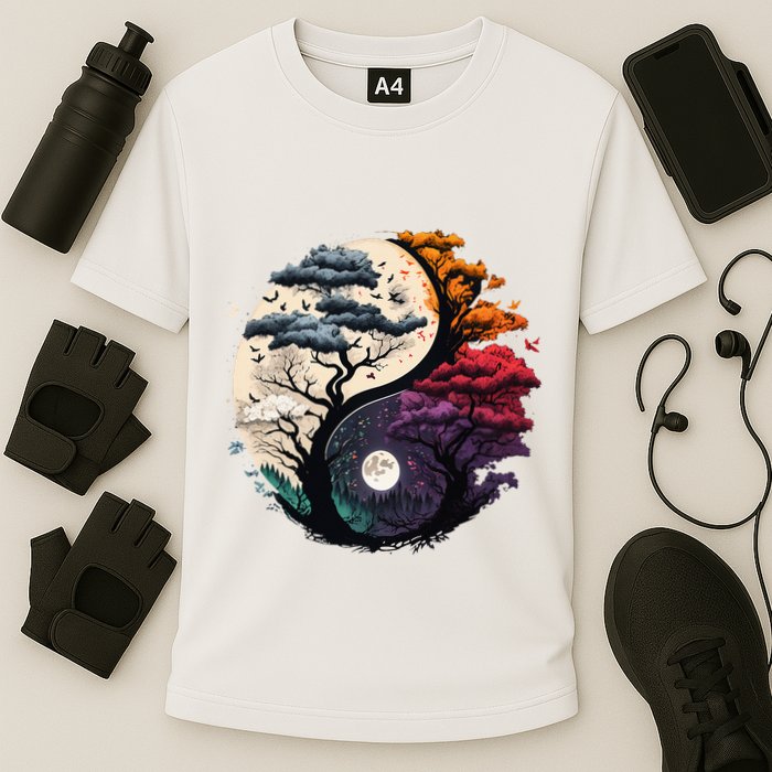 Tree Of Life Yin Yang Performance Shirt