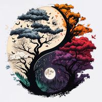 Tree Of Life Yin Yang Performance Shirt
