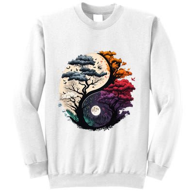 Tree Of Life Yin Yang Sweatshirt