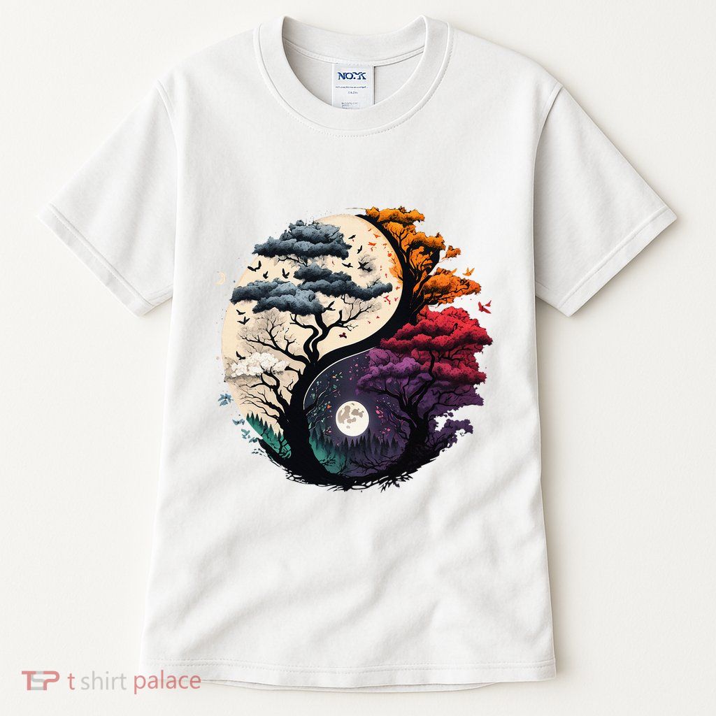Tree Of Life Yin Yang Tall T-Shirt