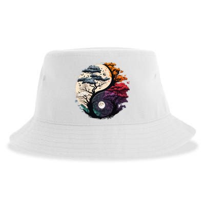 Tree Of Life Yin Yang Sustainable Bucket Hat