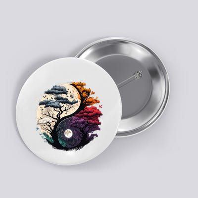 Tree Of Life Yin Yang Button