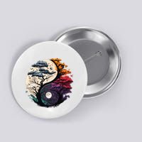 Tree Of Life Yin Yang Button