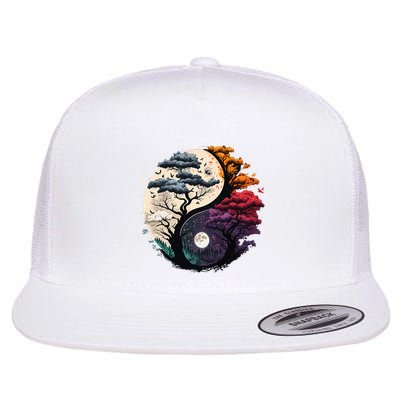 Tree Of Life Yin Yang Flatbill Hat