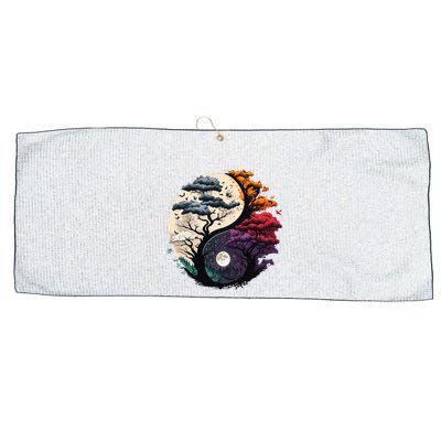 Tree Of Life Yin Yang Large Microfiber Waffle Golf Towel