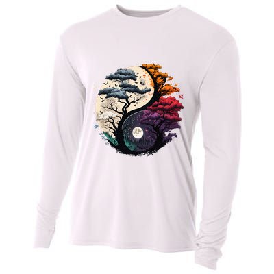 Tree Of Life Yin Yang Cooling Performance Long Sleeve Crew
