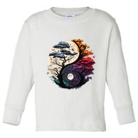 Tree Of Life Yin Yang Toddler Long Sleeve Shirt