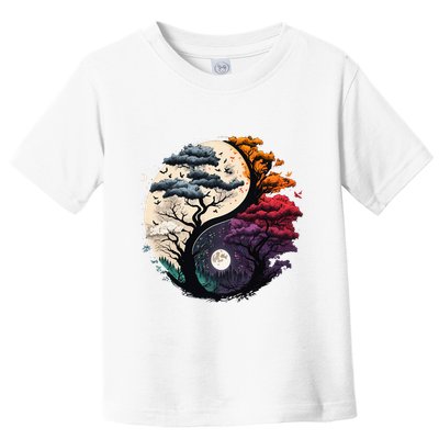 Tree Of Life Yin Yang Toddler T-Shirt