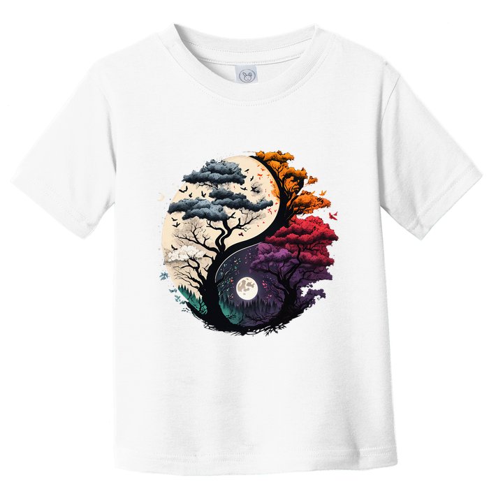 Tree Of Life Yin Yang Toddler T-Shirt