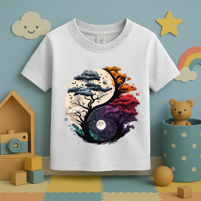 Tree Of Life Yin Yang Toddler T-Shirt