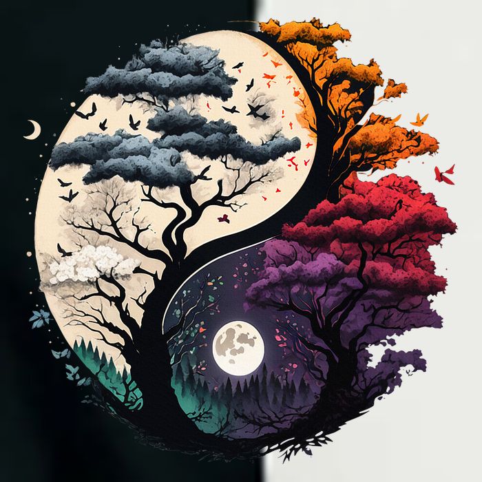 Tree Of Life Yin Yang Infant Baby Jersey Bodysuit