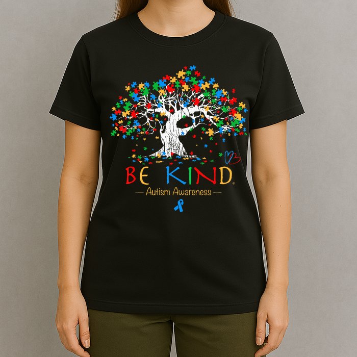 Tree Of Life Autism Awareness Month Puzzle ASD Supporter T-Shirt