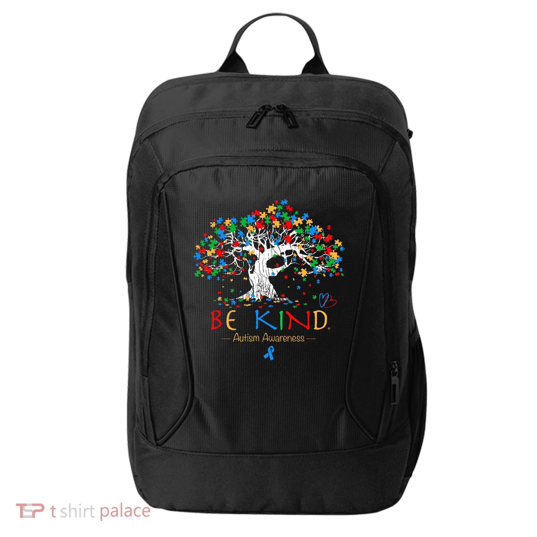 Tree Of Life Autism Awareness Month Puzzle ASD Supporter City Backpack