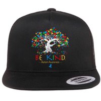Tree Of Life Autism Awareness Month Puzzle ASD Supporter Flat Bill Trucker Hat