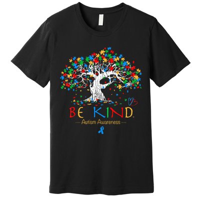 Tree Of Life Autism Awareness Month Puzzle ASD Supporter Premium T-Shirt