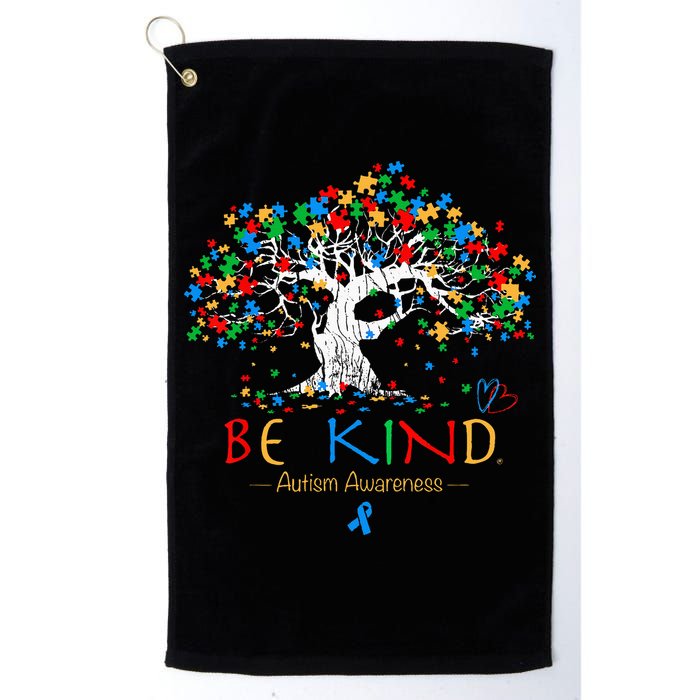 Tree Of Life Autism Awareness Month Puzzle ASD Supporter Golf Towel