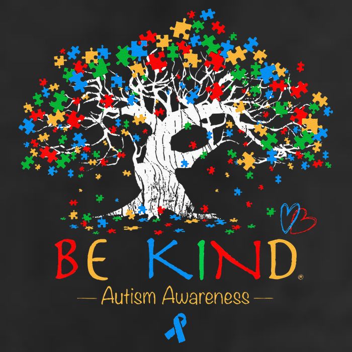 Tree Of Life Autism Awareness Month Puzzle ASD Supporter Microfiber Hand Towel