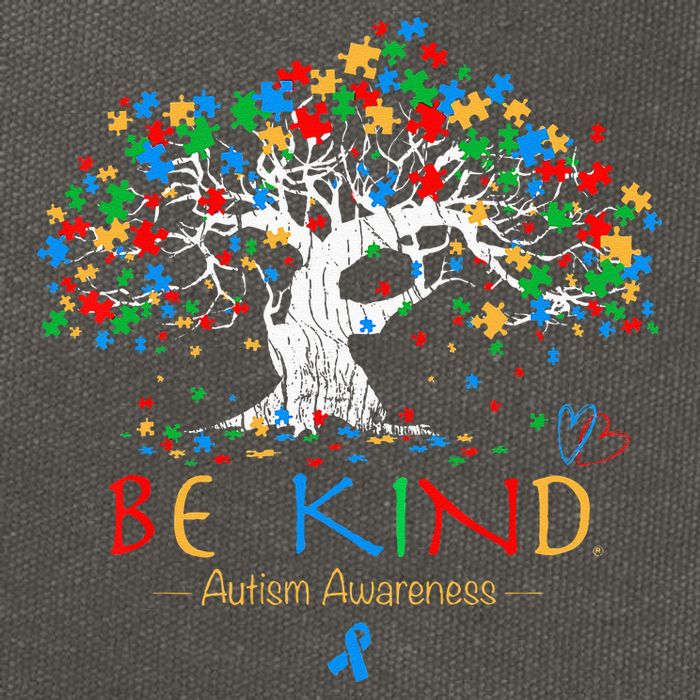 Tree Of Life Autism Awareness Month Puzzle ASD Supporter Cotton Canvas Backpack