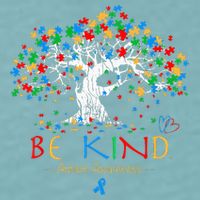 Tree Of Life Autism Awareness Month Puzzle ASD Supporter Sueded Cloud Jersey T-Shirt