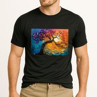 Tree Of Life Oil Painting Cooling Performance Crew T-Shirt