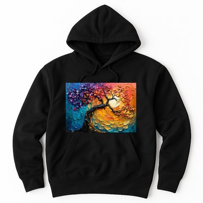 Tree Of Life Oil Painting Hoodie