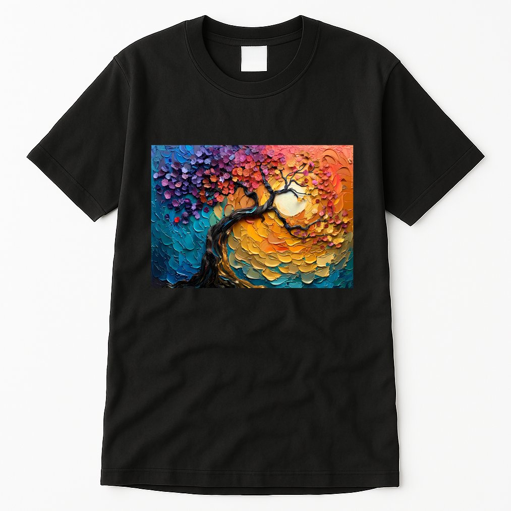 Tree Of Life Oil Painting Tall T-Shirt