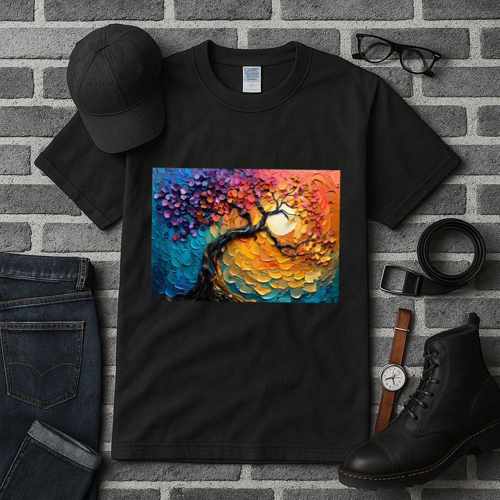 Tree Of Life Oil Painting Tall T-Shirt