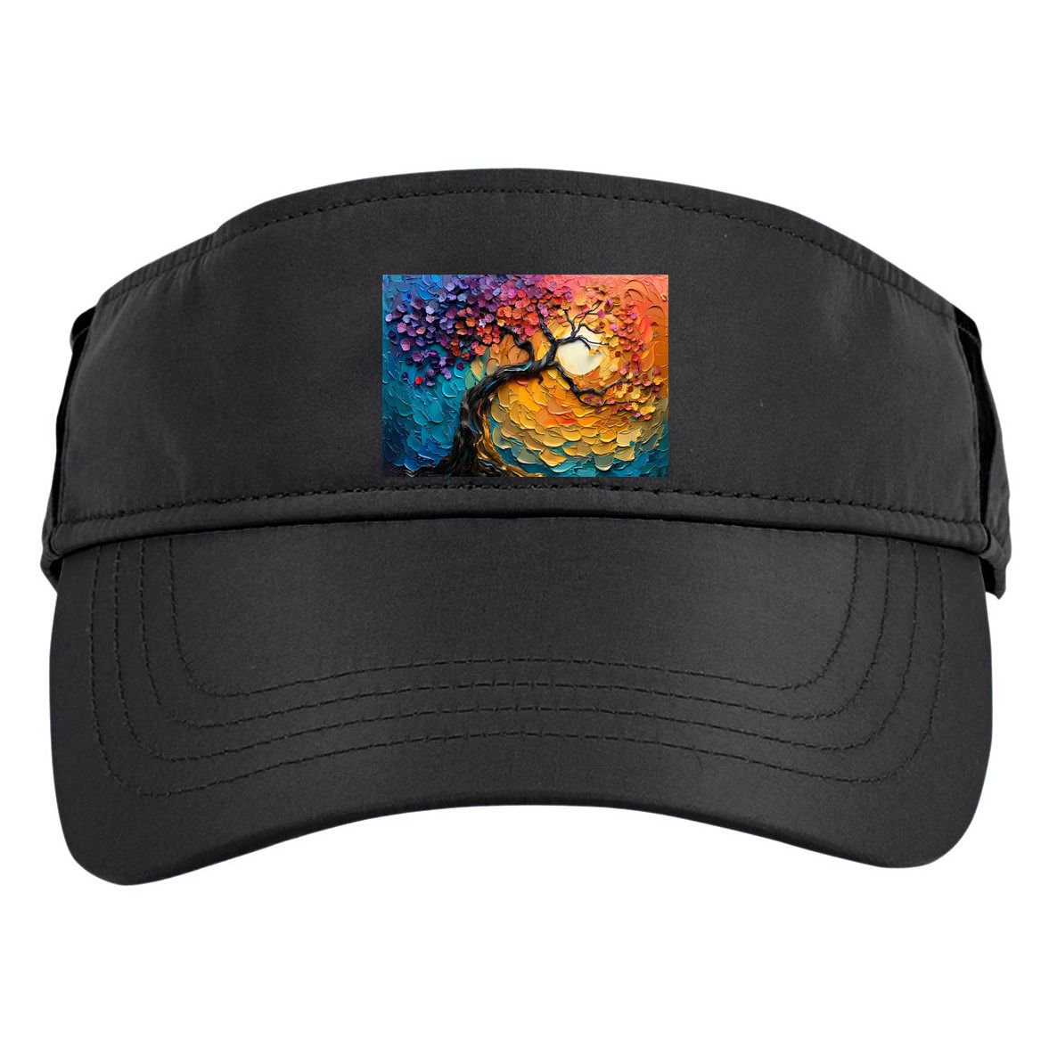 Tree Of Life Oil Painting Adult Drive Performance Visor