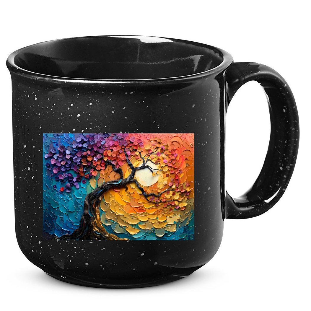 Tree Of Life Oil Painting 15oz Campfire Ceramic Mug