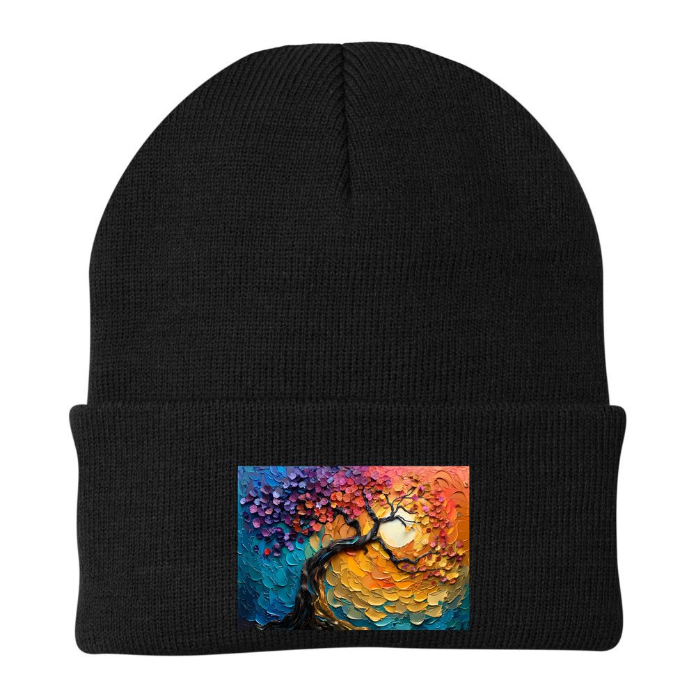 Tree Of Life Oil Painting Beanie