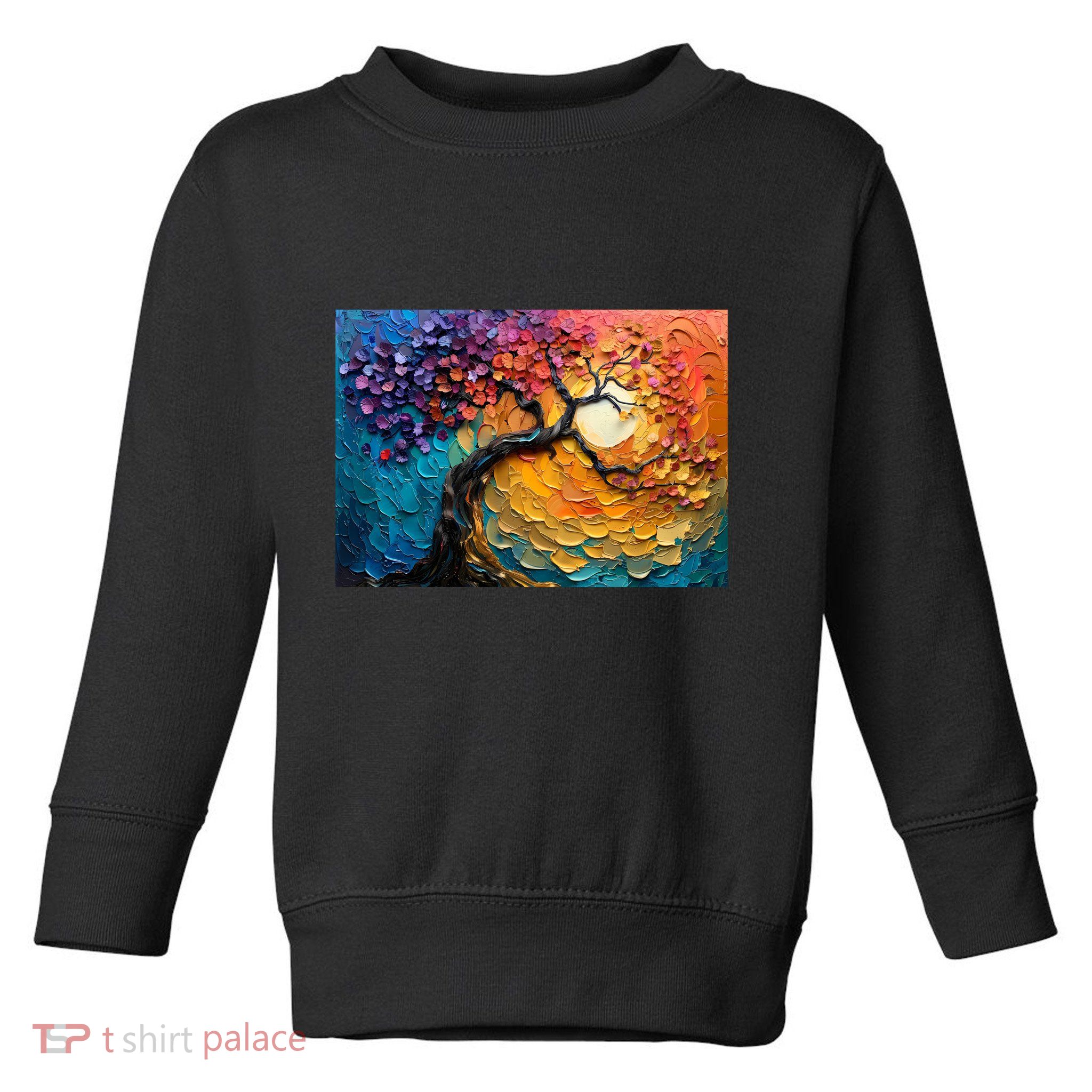 Tree Of Life Oil Painting Toddler Sweatshirt