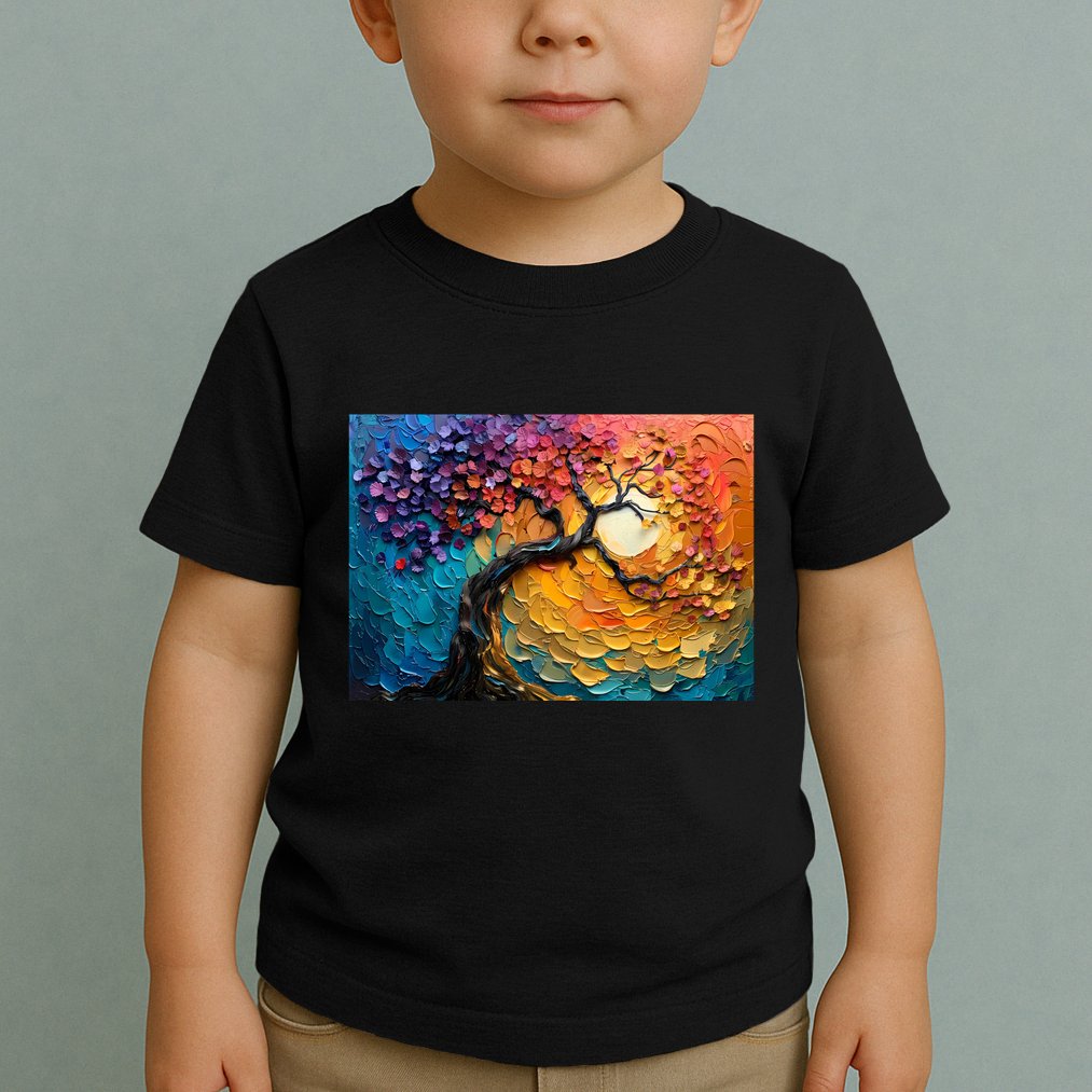 Tree Of Life Oil Painting Toddler T-Shirt