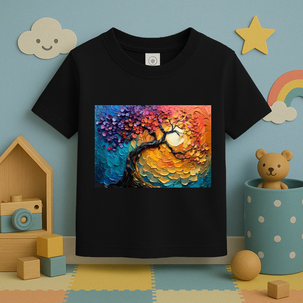 Tree Of Life Oil Painting Toddler T-Shirt