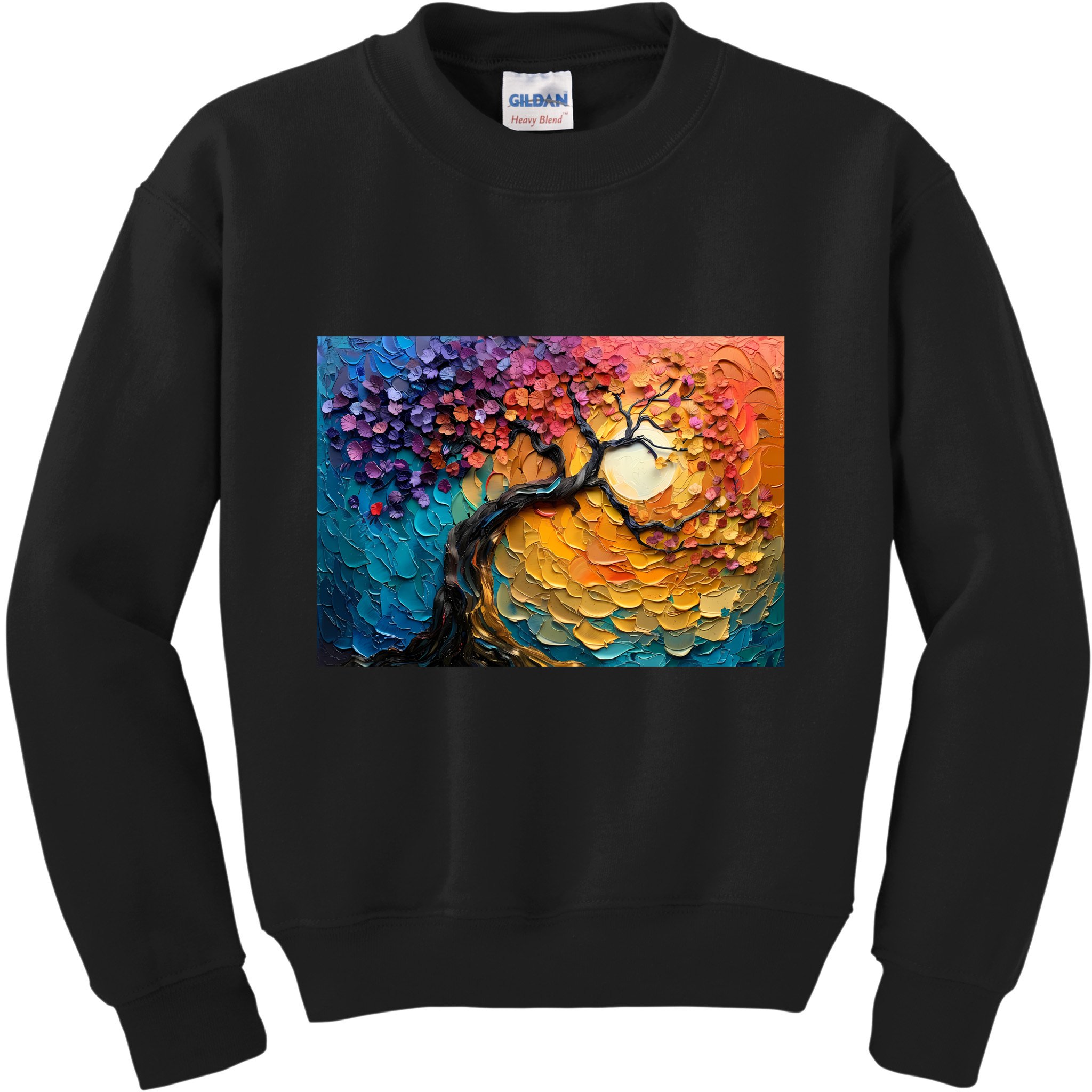 Tree Of Life Oil Painting Kids Sweatshirt