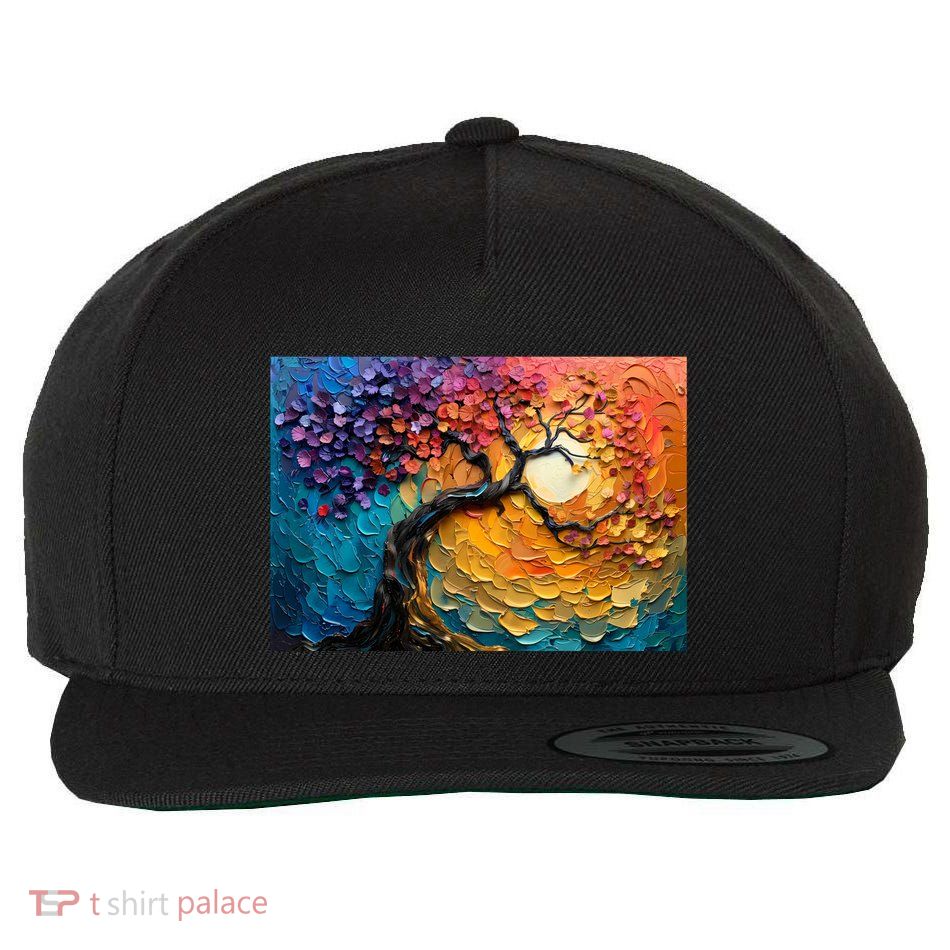 Tree Of Life Oil Painting Wool Snapback Cap