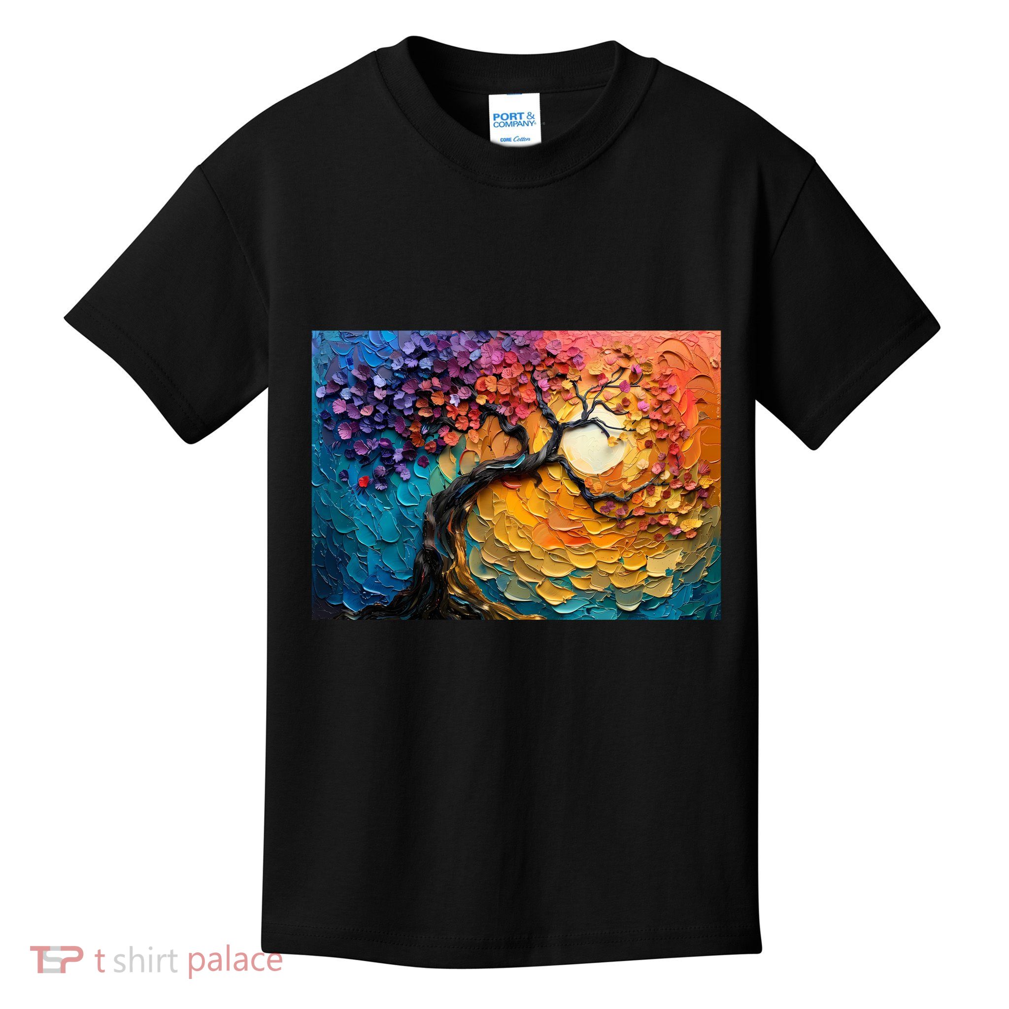 Tree Of Life Oil Painting Kids T-Shirt