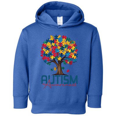 Tree Of Life Autism Awareness Month Funny Asd Supporter Gift Toddler Hoodie