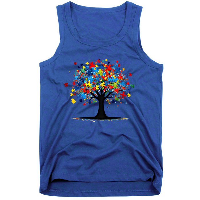 Tree Of Life Autism Awareness Day Autistic Gift Tank Top