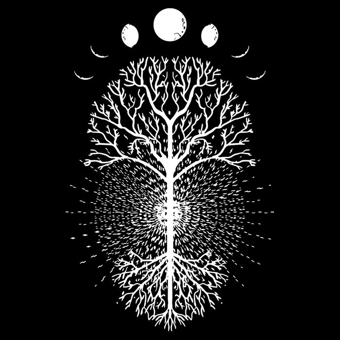 Tree Of Life Moons Phases Cool Meditation Yoga Lover Gift Drawstring Bag