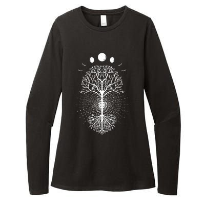 Tree Of Life Moons Phases Cool Meditation Yoga Lover Gift Womens CVC Long Sleeve Shirt